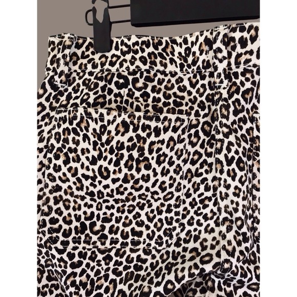 NWOT J.CREW $148 High-rise kickout jean sailor pockets leopard print SZ 27 - Picture 6 of 7